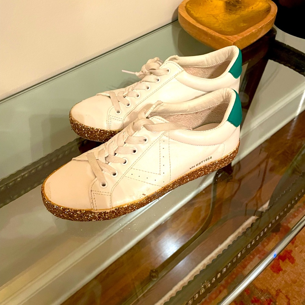 Bought these at a boutique and wore them for my son’s football games last year.